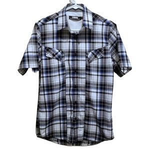 Men's UMM Casual Plaid Short Sleeve Shirt